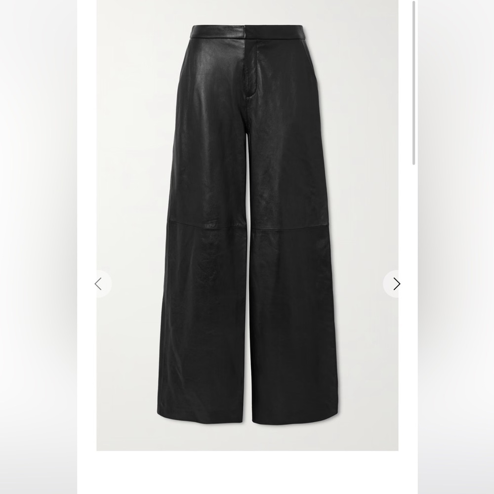 L'AGENCE Livvy leather wide-leg pants